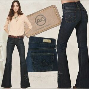 NWT AG Adriano Goldschmied The Farrah 70s Bell Bottom Jean In Dark Wash | Sz 24